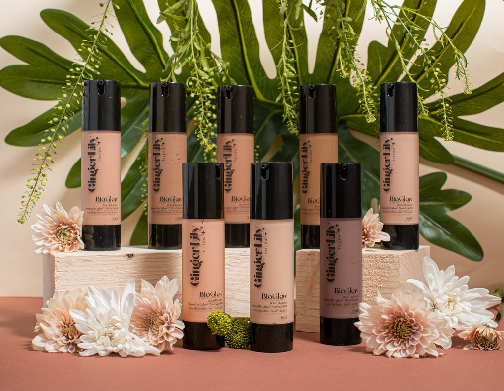 BioGlow Tallow-Based Tinted Moisturizer | Mineral Sun Protection & Skincare